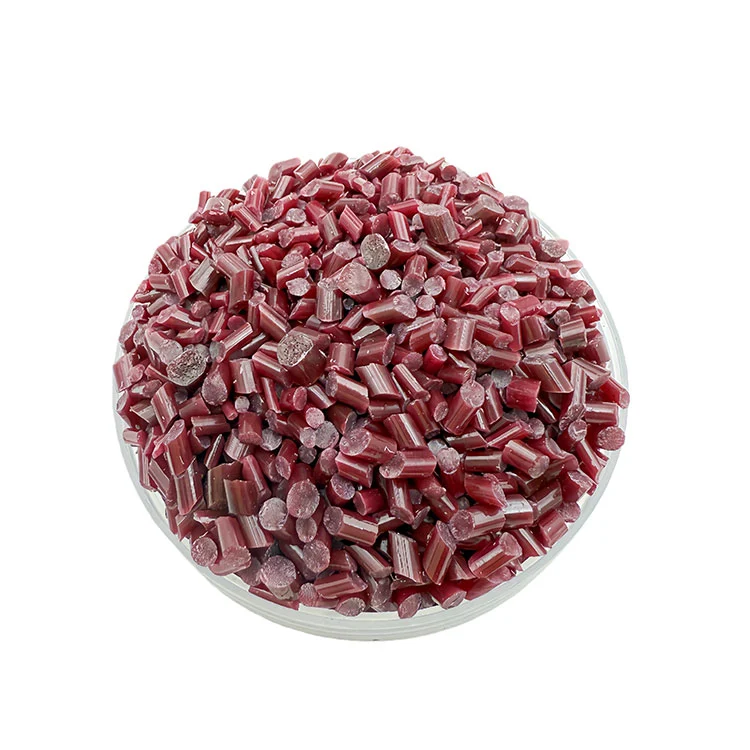 Matériau polymère PS rouge recyclé